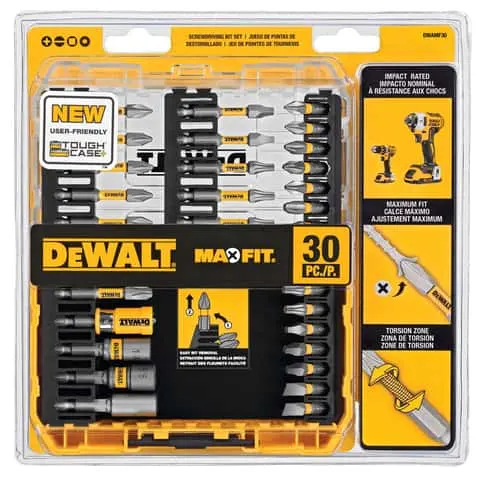 30-Piece DeWALT Maxfit Screwdriver Bit Set