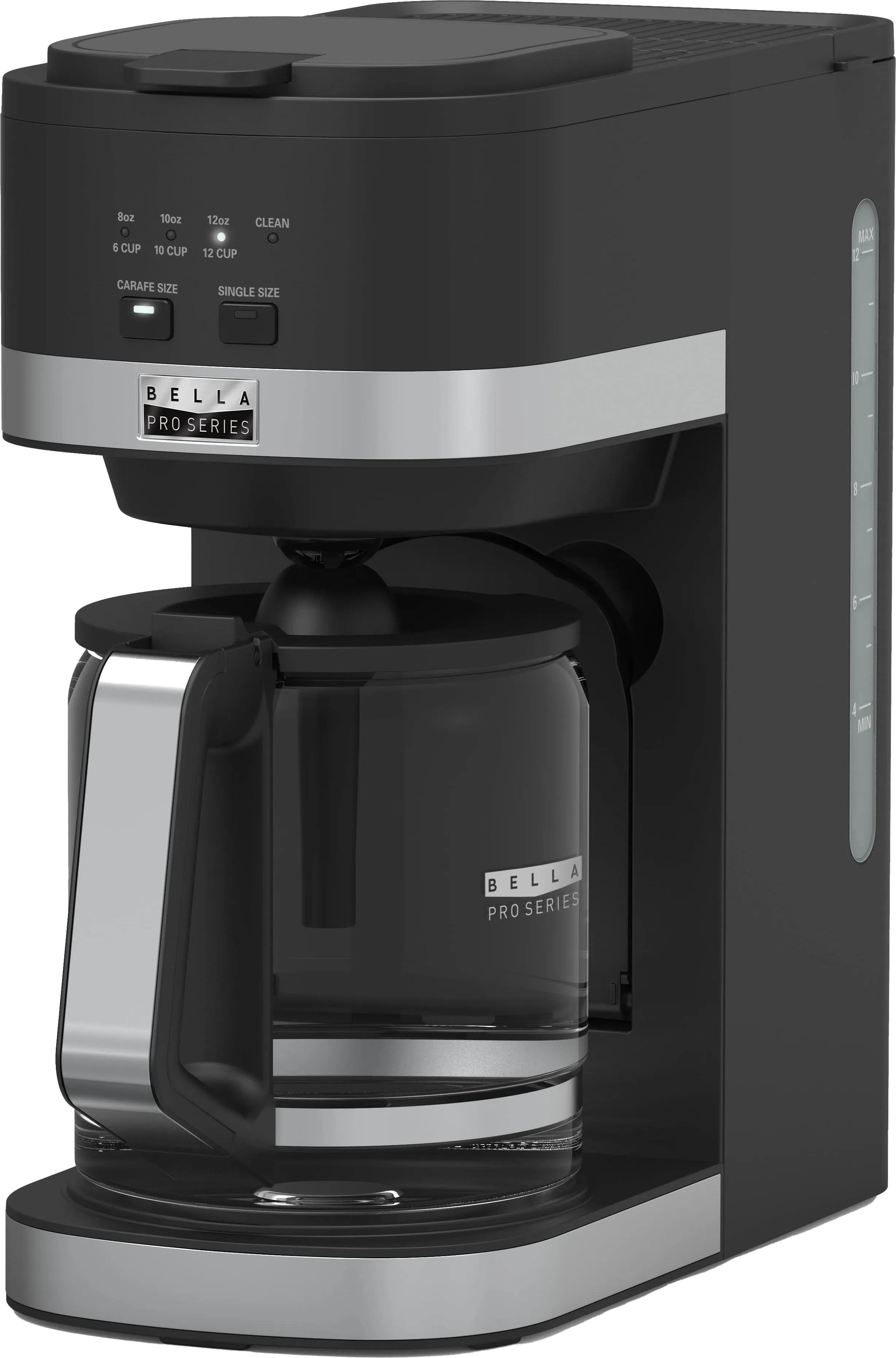 Bella Pro Series Dual Brew 12-Cup & Single Serve Coffee Maker w/ K-cup Adapter