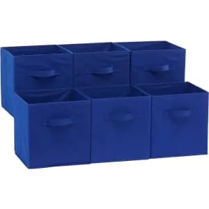 Amazon Basics Collapsible Fabric Storage Cubes 6-Pack