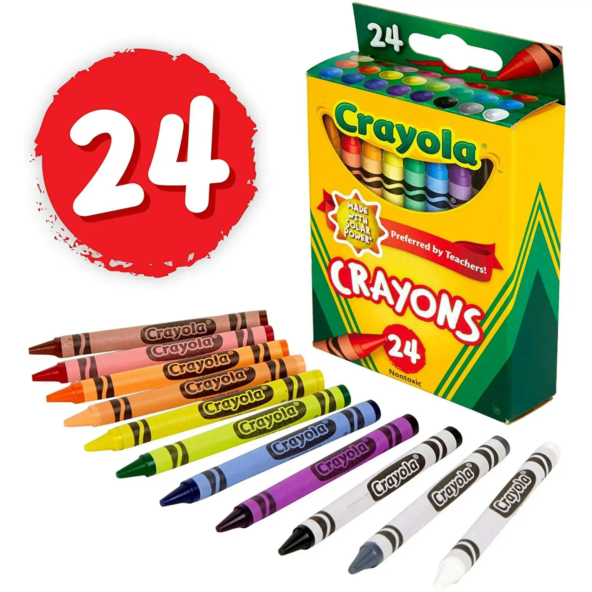 24-Count Crayola Classic Crayons (Assorted Colors)