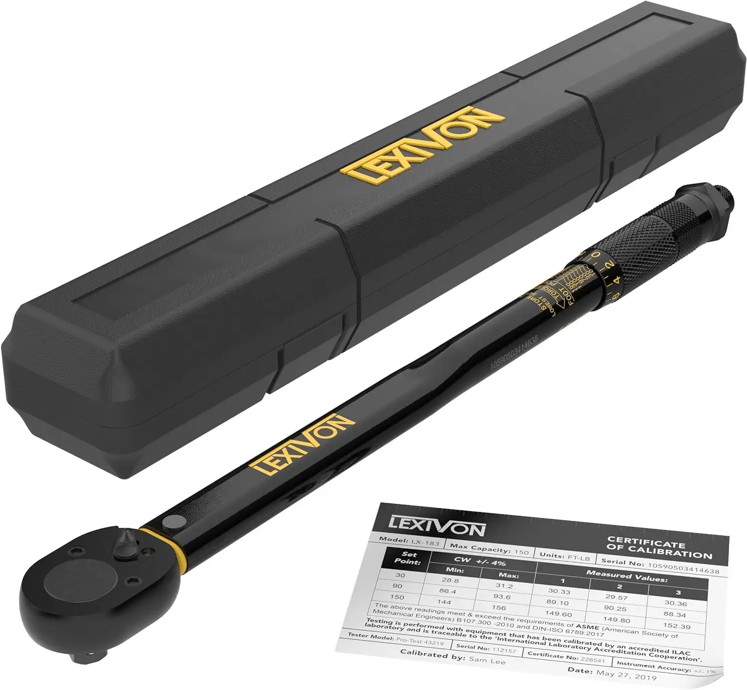 Lexivon Torque Wrenches: 1/2" Drive Click Torque Wrench