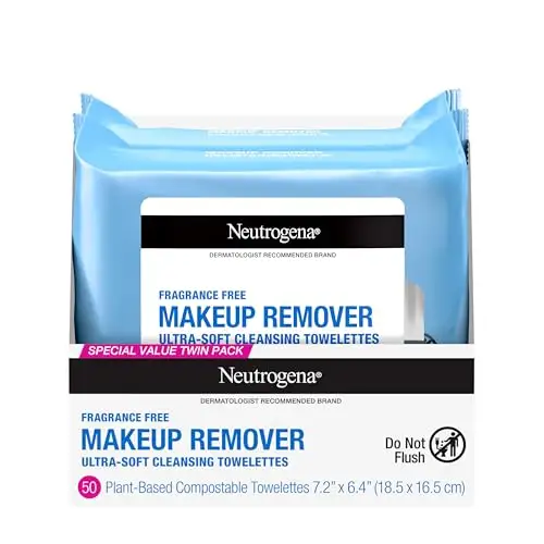 2-Pack 25-Count Neutrogena Makeup Remover Face Wipes (Fragrance Free)