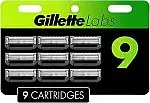 9-Count Gillette Labs Razor Blade Refills