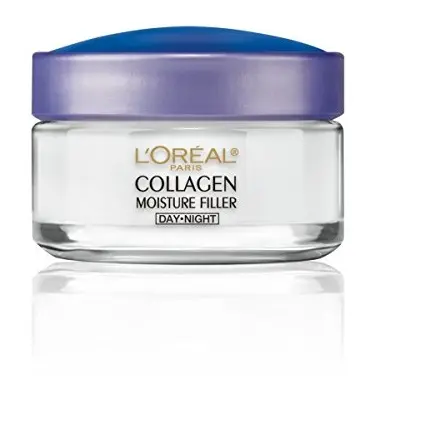 L'Oreal Paris 巴黎欧莱雅胶原蛋白水分填料日/夜霜，1.7oz，原价$11.49，现点击coupon后仅售$7.63，免运费。