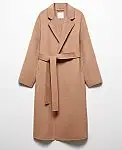 MANGO Women's Belt Handmade Coat