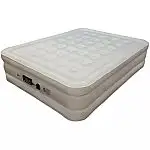 Serta Never Flat Plush Air Mattress wit Pump 18" Raised Air Bed, Queen