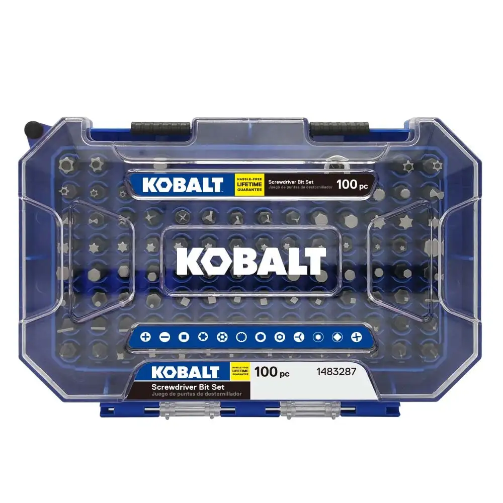 100-Piece Kobalt 1" Screwdriver Bit Set