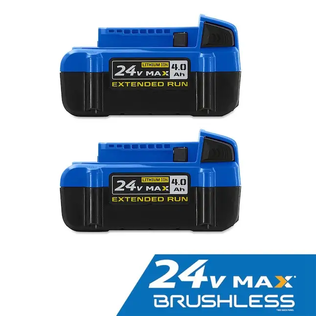 2-Pack Kobalt 4Ah 24V Batteries