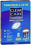 2-Pack 12oz Clear Care Cleaning & Disinfecting Solutions