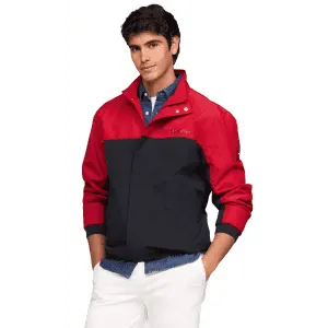 Tommy Hilfiger Men's Packable Colorblock Regatta Windbreaker