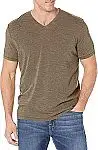 Lucky Brand Mens Venice Burnout Vee Neck Tee