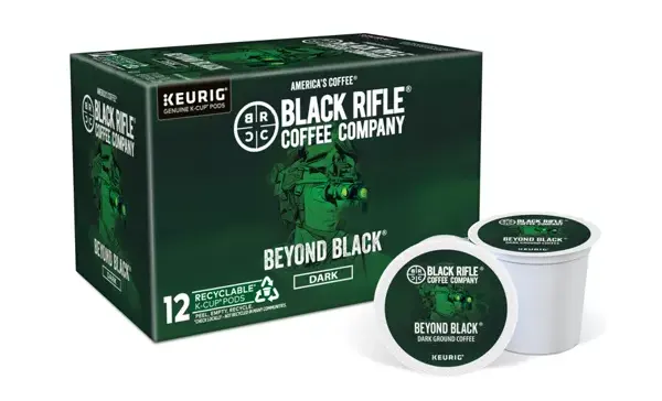 12-Pack 22-Count Keurig K-Cup Pods: Black Rifle Beyond Black Coffee