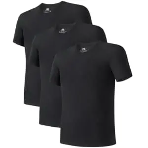 Men's 100% Cotton Crew T-Shirt 3-Pack