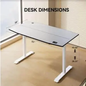 Electric Height Adjustable Standing Home Desk