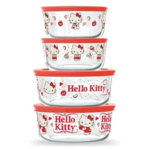 Pyrex x Hello Kitty 8-Piece Glass Storage Set