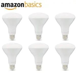 Amazon Basics 11W BR30 LED Light Bulb 6-Pack