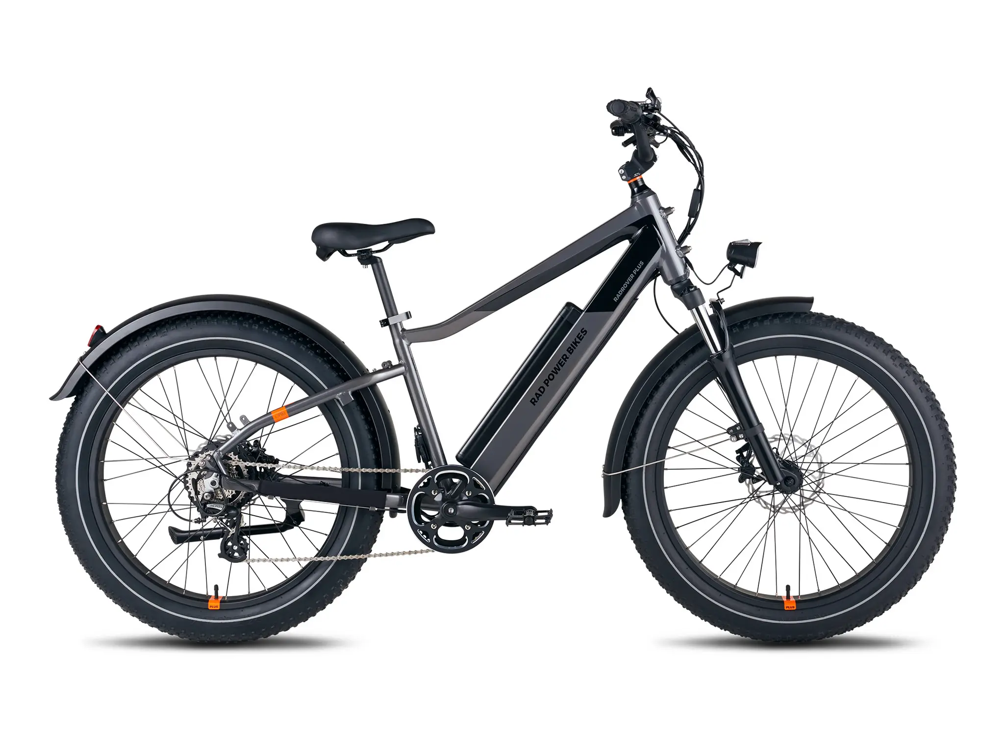 RadRover 6 Plus Electric Bike w/ Fat Tire in Charcoal (Riders 5'7"-6'2")