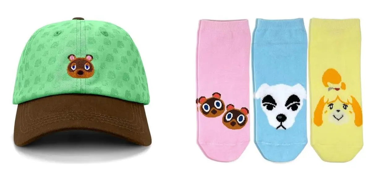 Nintendo Official Licensed Gear: Animal Crossing Baseball Cap + 3-Pairs Ankle Socks