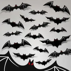 3D Bats Halloween Decor 90-Pack