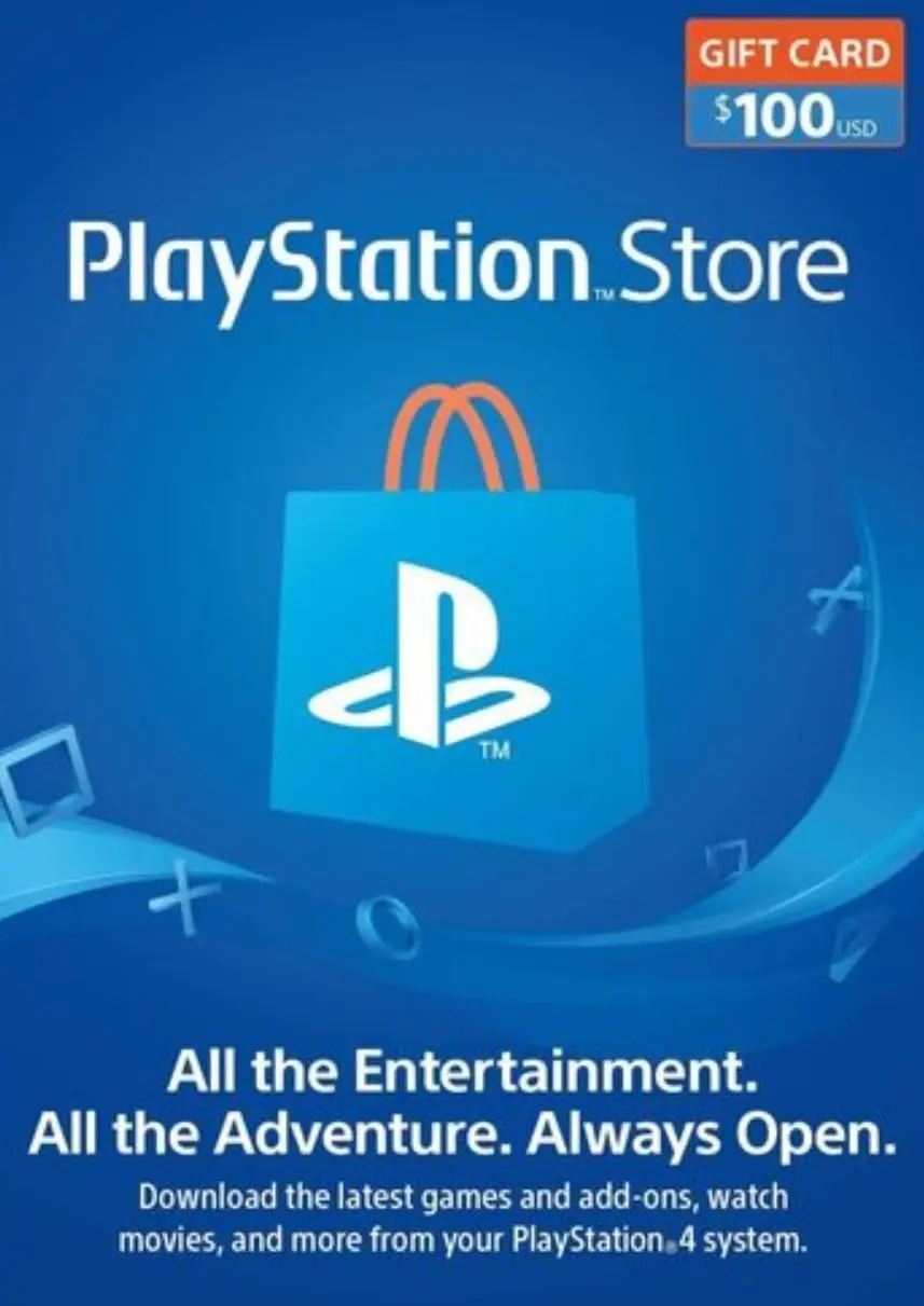 $100 PlayStation Store eGift Card (Email Delivery)