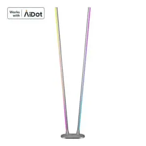 AiDot MuJoy RGBWW Smart Dual-Bar Corner Floor Lamp