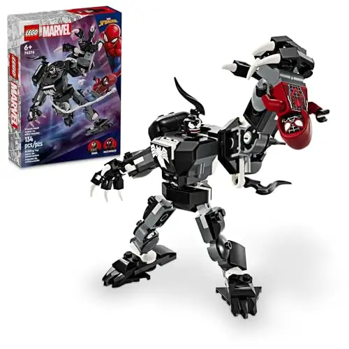 LEGO Marvel Venom Mech Armor vs. Miles Morales Building Set