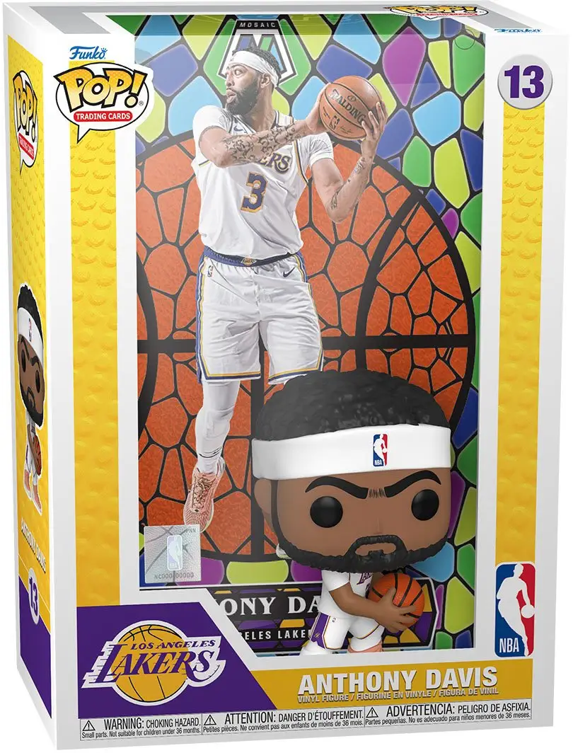 Funko POP! NBA Player Figure w/ Mosaic Trading Card Display Case (Anthony Davis)