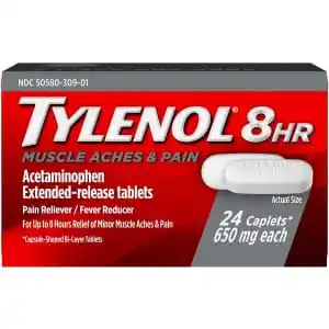 Tylenol 8 Hour Muscle Aches & Pain Relief Extended-Release Tablets 24-Pack