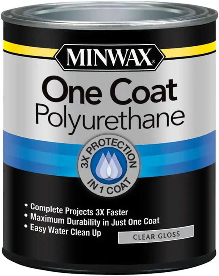 1-Quart Minwax One Coat Polyurethane (Clear-Gloss or Semi-Gloss)