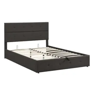 Queen Lift-Up Upholstered Storage Bed Frame