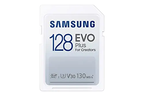 128GB Samsung EVO Plus SDXC U3 Memory Card