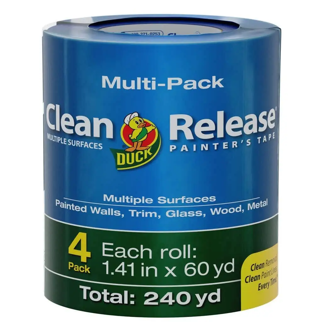 4-Pack Duck Clean Release Blue Painter's Tape (1.41" x 60-yd)