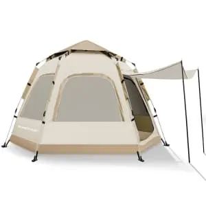 6 to 8 Person Pop-Up Tent w/ Removable Rain Fly