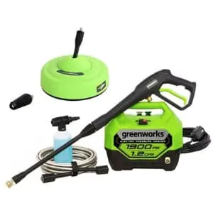 Greenworks 1900 PSI 1.2 GPM Electric Pressure Washer Combo Kit