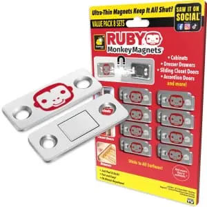 Ruby Monkey Magnets 8-Pack