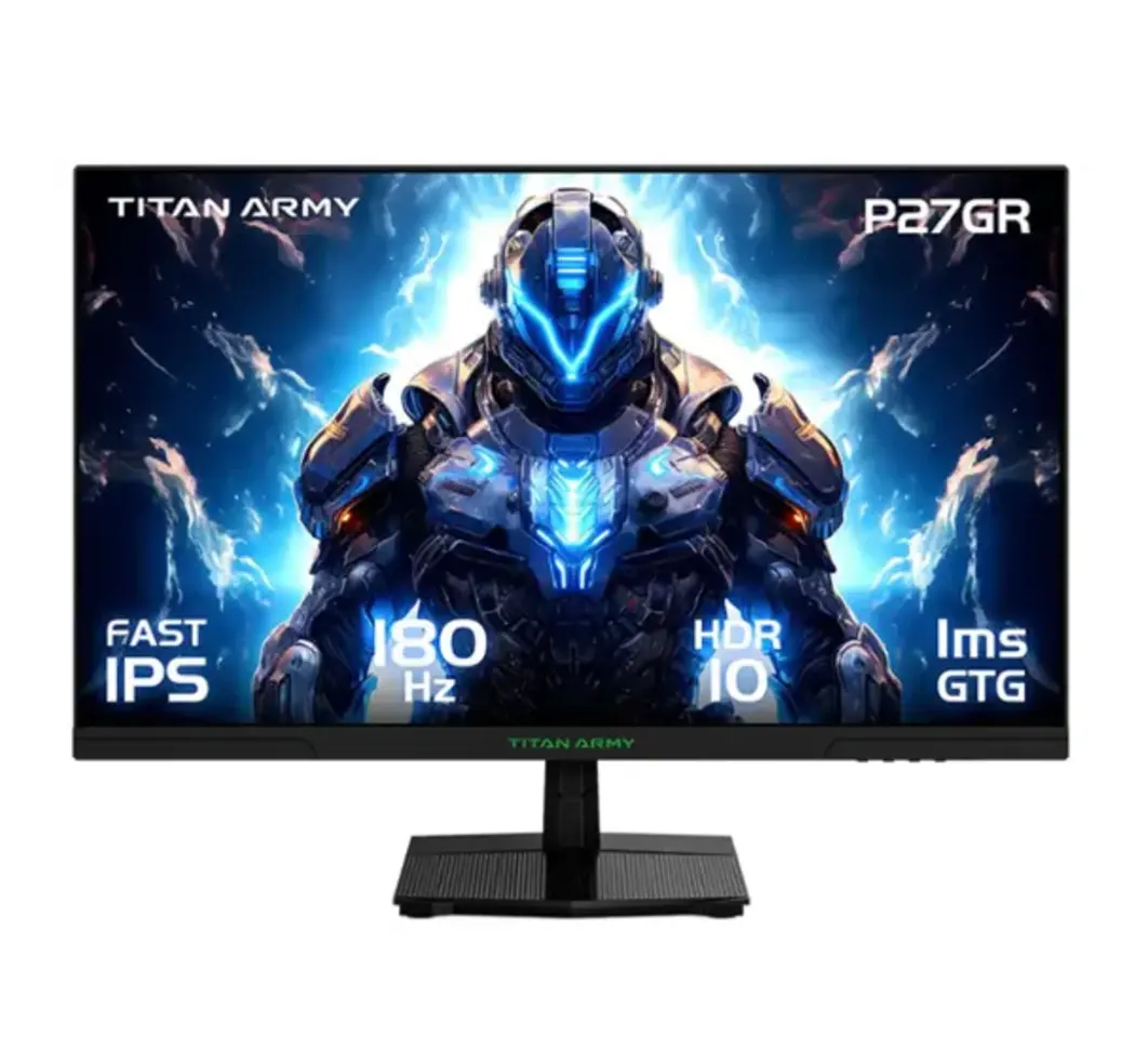 Titan-army - P27GR 27” Gaming Monitor, 1440p IPS 1ms GTG 2K QHD FreeSync 180Hz 99% sRGB with HDR10 (DisplayPort, HDMI) - 180Hz 27inch QHD