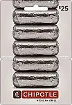 Chipotle - $25 Gift Card