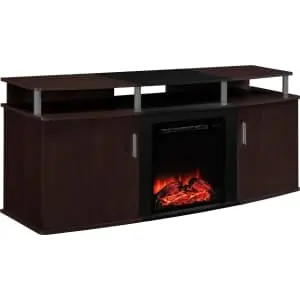 Ameriwood Home Carson Fireplace TV Stand for up to 70" TVs