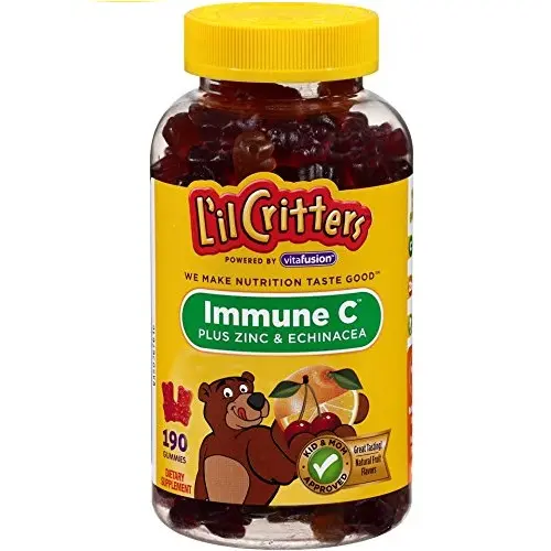 Lil Critters Kids Immune C Gummy Supplement: Vitamins C, D3 & Zinc for Immune Support, 60 or 120mg Vitamin C Per Serving, 190 Count (95-190 Day Supply), only $4.65