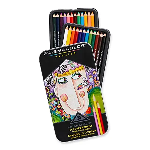 Prismacolor 3597T Premier Colored Pencils, Soft Core, 24-Count, only $18.80, free shipping after using SS