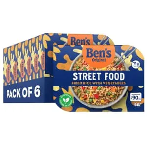 Ben's Original Street Food Fried Rice with Vegetables 9-oz. Prepared Entrée 6-Pack