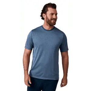 Free Country Men's Tech Jacquard Crew Neck T-Shirt