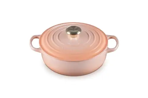 Le Creuset 搪瓷铸铁经典圆形炒锅,3.5 夸脱,Peche