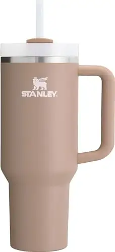 Stanley Quencher H2.0 不倒翁平底杯,杏仁玫瑰