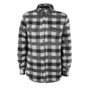 Canada Weather Gear Men's Sherpa Lined Buffalo Plaid Shirt Jacket