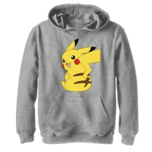 Boy's Pokemon Pikachu Sitting Portrait Hoodie