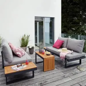 Homary 3-Piece Outdoor Sectional Sofa Set