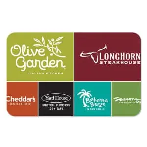 $10 Darden Restaurants Gift Card