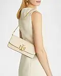 Tory Burch Eleanor Flap Leather Clutch Bag