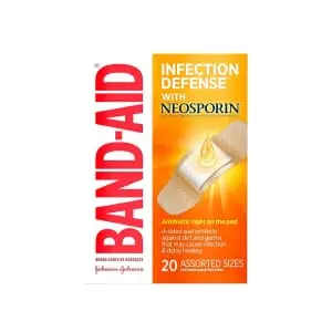 Band-Aid Adhesive Bandages Plus Antibiotic 20-Count Box